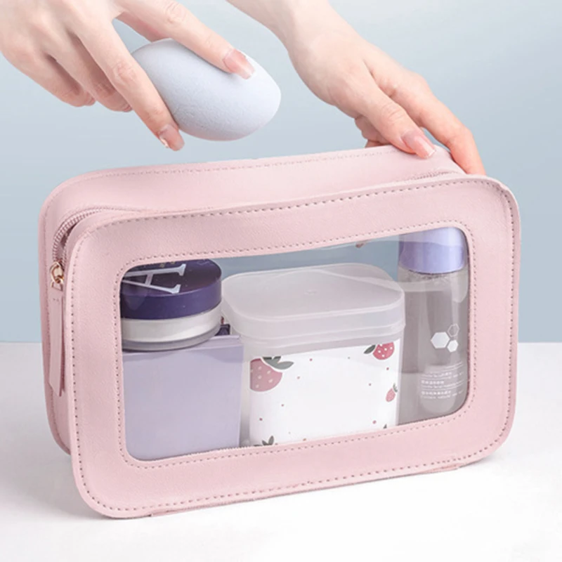 Skincare D'Alba - Trousse de maquillage en PU pour