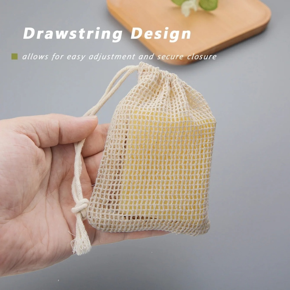 Sac à savon en coton naturel é - Skincare D'Alba avis et prix
